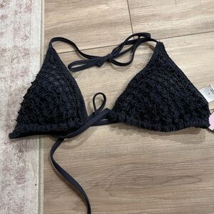 Wild Fable Navy Textured Top